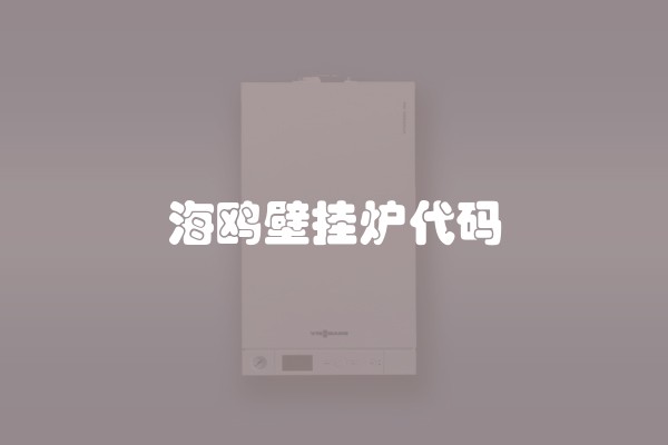海鸥壁挂炉代码