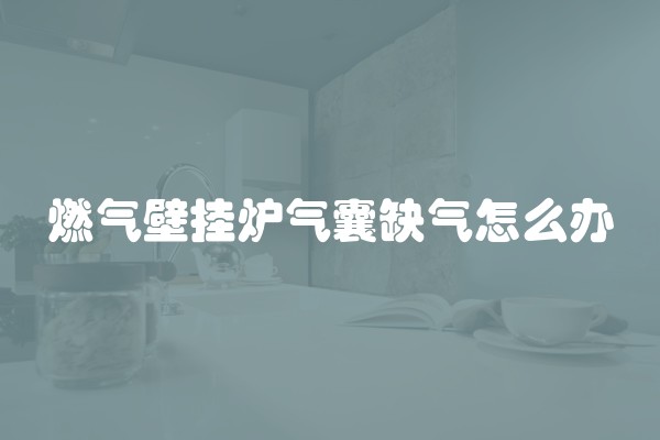 燃气壁挂炉气囊缺气怎么办