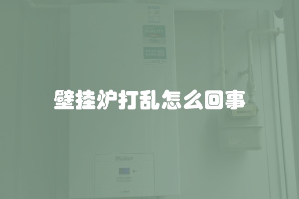 壁挂炉打乱怎么回事