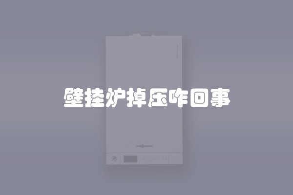 壁挂炉掉压咋回事