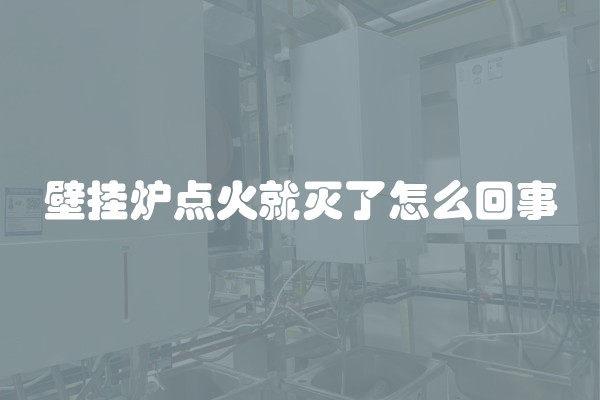 壁挂炉点火就灭了怎么回事
