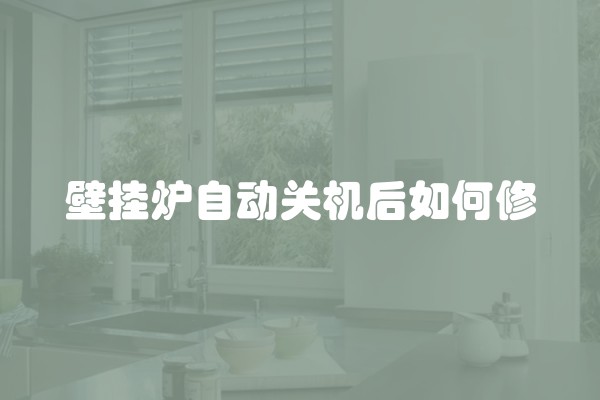 壁挂炉自动关机后如何修