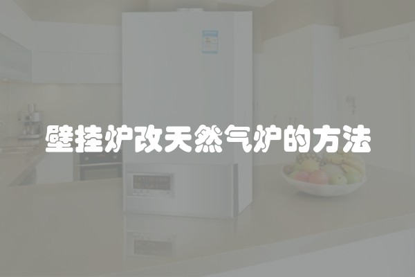 壁挂炉改天然气炉的方法