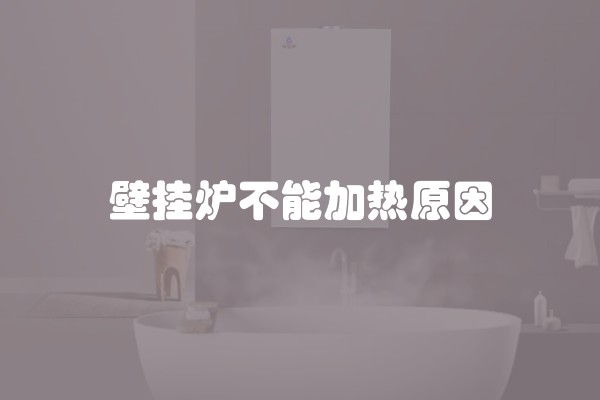 壁挂炉不能加热原因