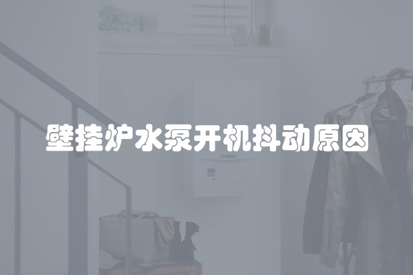 壁挂炉水泵开机抖动原因