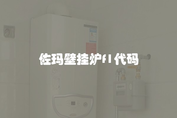 佐玛壁挂炉f1代码