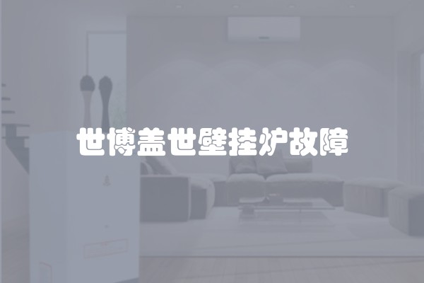世博盖世壁挂炉故障