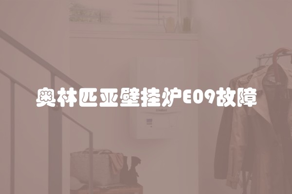 奥林匹亚壁挂炉E09故障