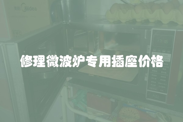 修理微波炉专用插座价格