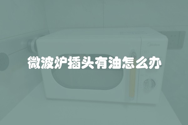 微波炉插头有油怎么办