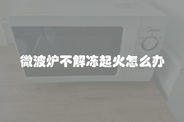微波炉不解冻起火怎么办