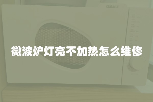微波炉灯亮不加热怎么维修