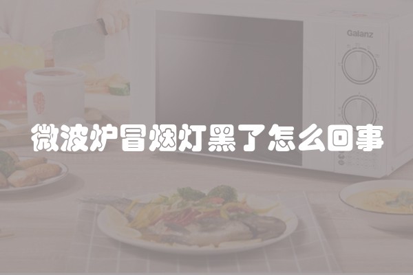 微波炉冒烟灯黑了怎么回事
