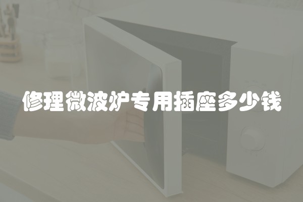 修理微波炉专用插座多少钱