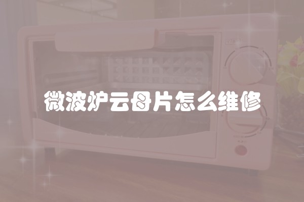 微波炉云母片怎么维修
