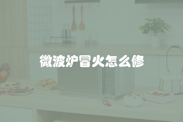 微波炉冒火怎么修