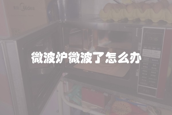 微波炉微波了怎么办