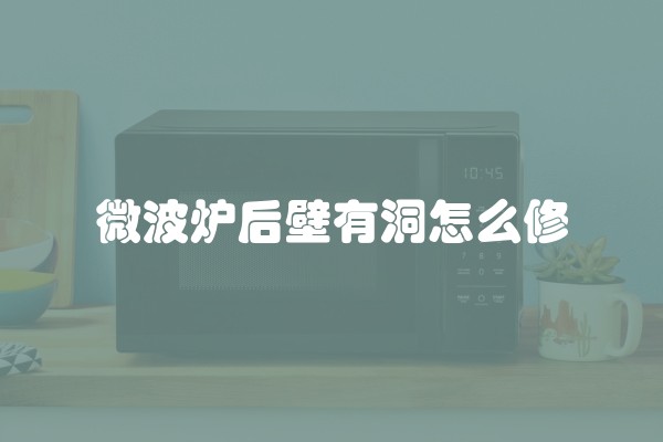 微波炉后壁有洞怎么修