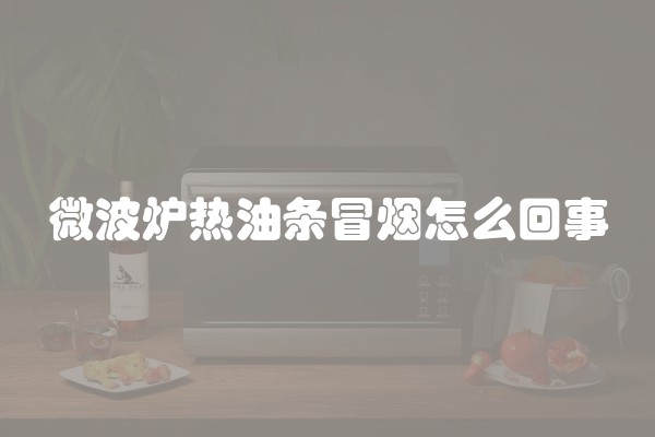 微波炉热油条冒烟怎么回事