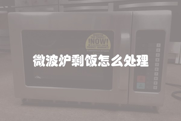 微波炉剩饭怎么处理