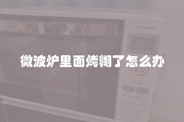 微波炉里面烤糊了怎么办
