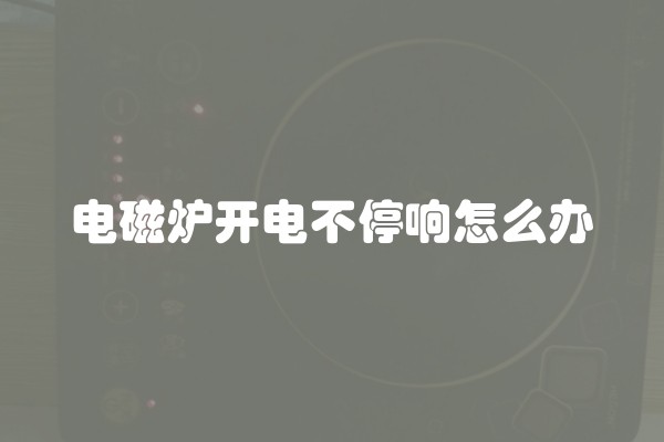 电磁炉开电不停响怎么办