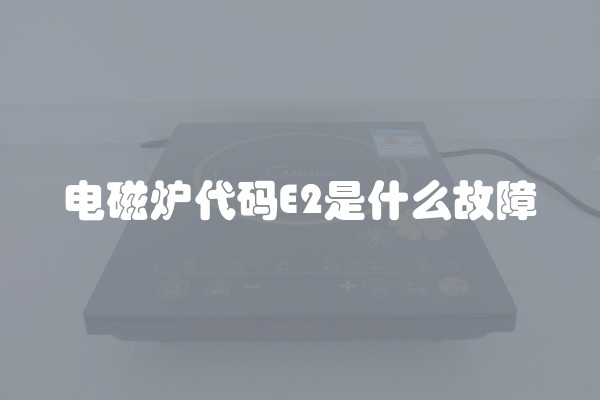 电磁炉代码E2是什么故障