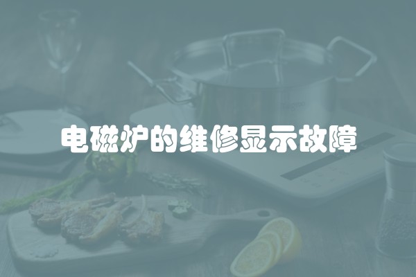 电磁炉的维修显示故障