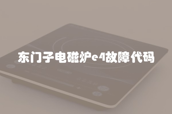 东门子电磁炉e4故障代码
