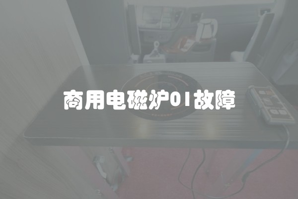 商用电磁炉01故障