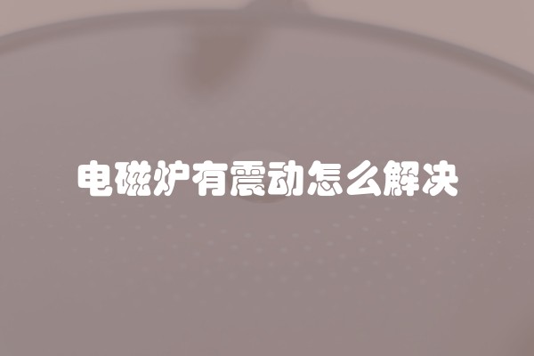 电磁炉有震动怎么解决