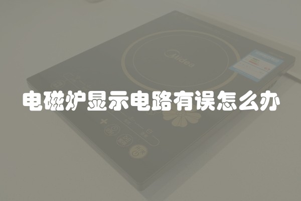 电磁炉显示电路有误怎么办