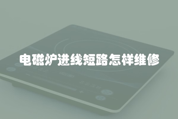 电磁炉进线短路怎样维修