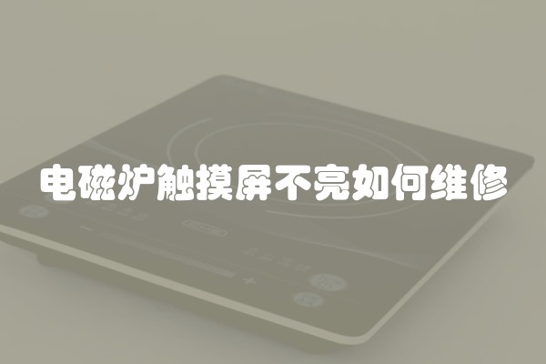 电磁炉触摸屏不亮如何维修