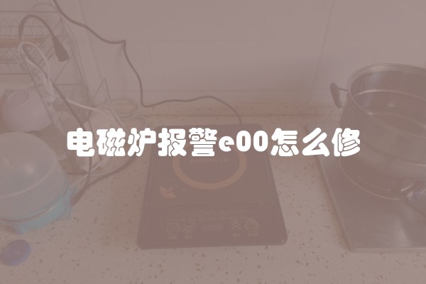 电磁炉报警e00怎么修