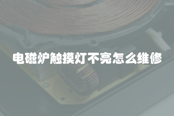 电磁炉触摸灯不亮怎么维修