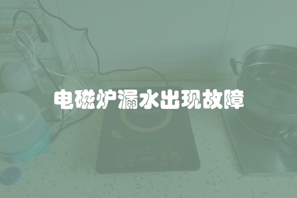 电磁炉漏水出现故障
