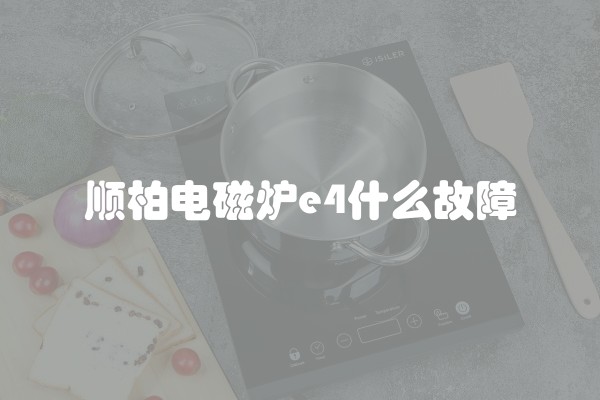 顺柏电磁炉e4什么故障