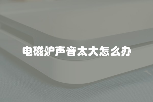 电磁炉声音太大怎么办