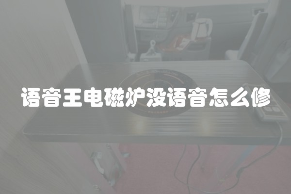 语音王电磁炉没语音怎么修