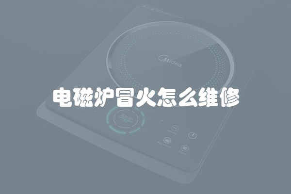 电磁炉冒火怎么维修