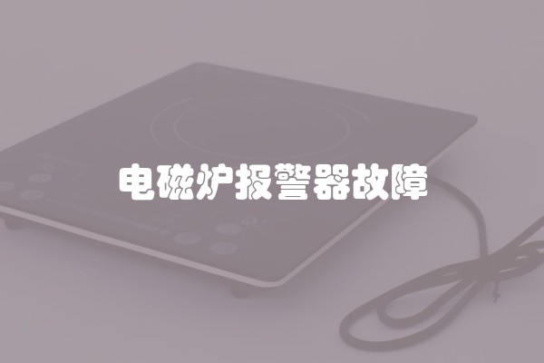电磁炉报警器故障