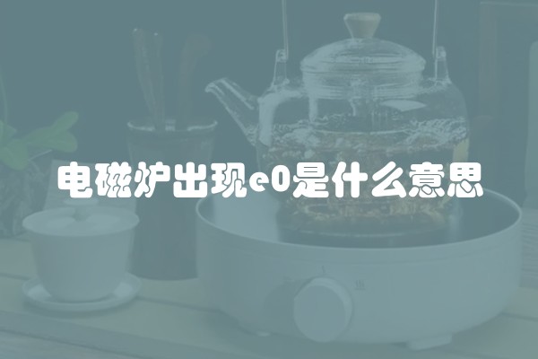 电磁炉出现e0是什么意思