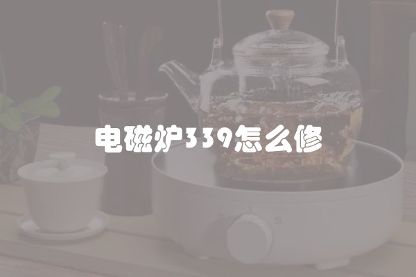 电磁炉339怎么修