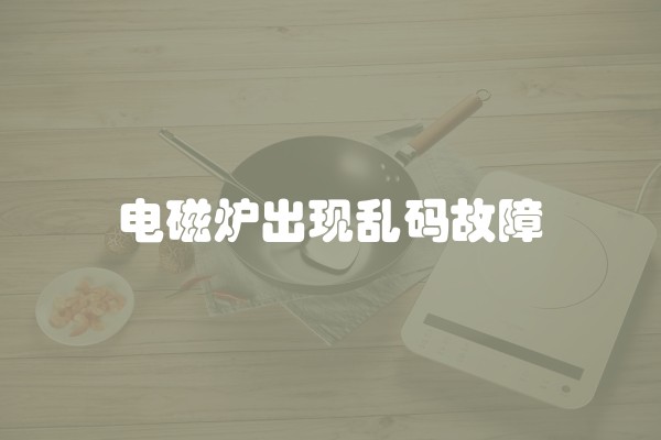 电磁炉出现乱码故障