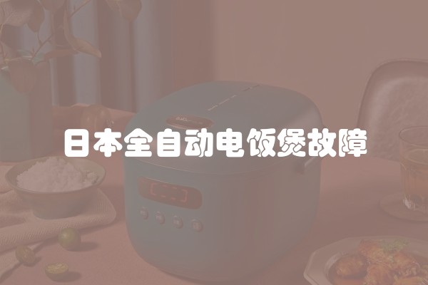 日本全自动电饭煲故障