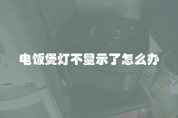 电饭煲灯不显示了怎么办