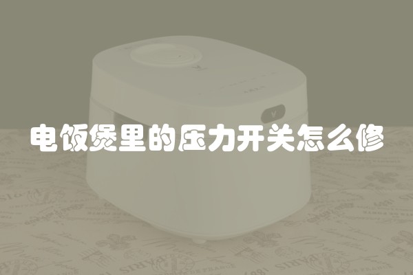 电饭煲里的压力开关怎么修
