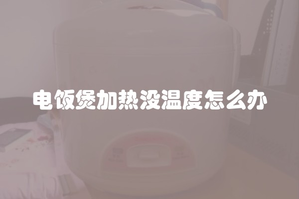 电饭煲加热没温度怎么办