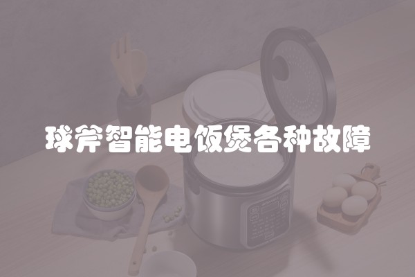 球斧智能电饭煲各种故障